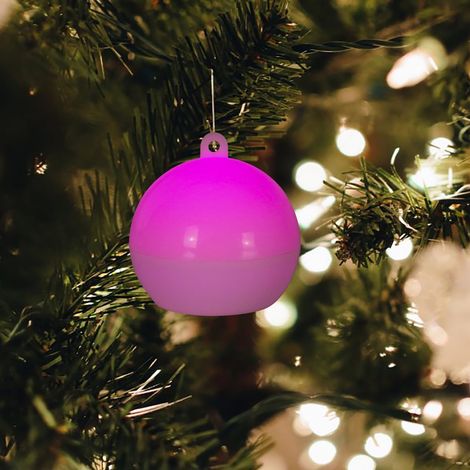 Boules De Noël - Boules Lumineuses En Plastique Pour Arbre De Noël - Décoration De Fête De Fin D Année - Lot De 9 (1/2)