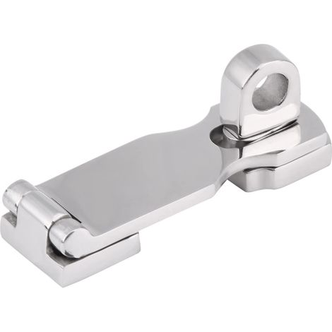 Serrure en acier inoxydable pour porte lourde avec support pour cadenas fixation pour placard et porte coulissante (1/5)