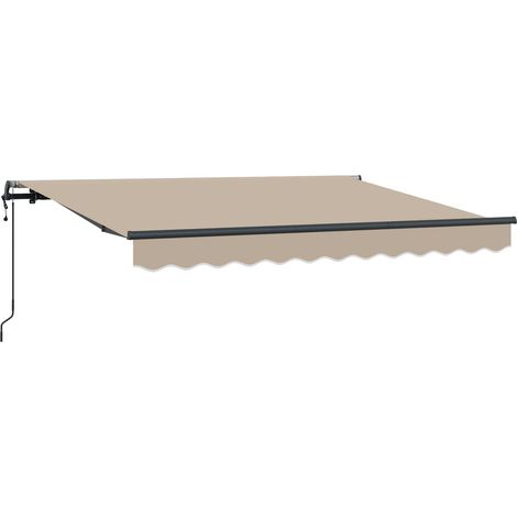 Maison Exclusive - Tenda Retrattile Beige 350 x 200 cm Tessuto