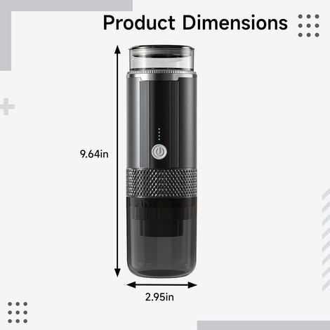 JSSEVN-Cafetera portátil K-cup para coche y hogar, filtro extraíble, compacta y práctica, ideal para uso en exteriores. (1/4)