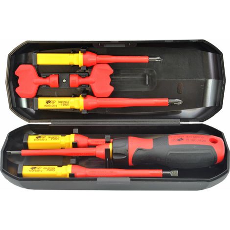 Cacciavite awtools insulated screwdriver set VDE magnetico