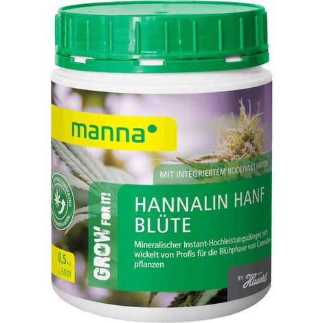 Manna Hannalin Hanf Blüte 0,5 kg Mineralischer Hanfdünger