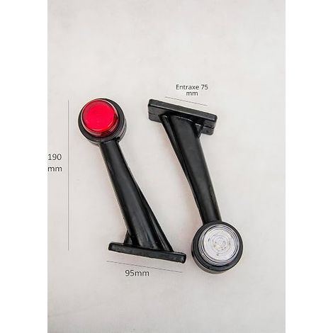 feux de gabarit LED pour camion 12V 24V E20 Longueur : 190 mm (1/4)