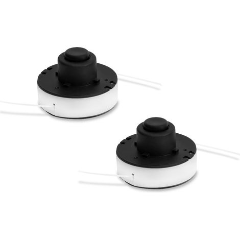 Vonroc – Bobine de fil double 8m pour débroussailleuse – Système Tap and Go – Lot de 2 pièces – Compatible GT501DC