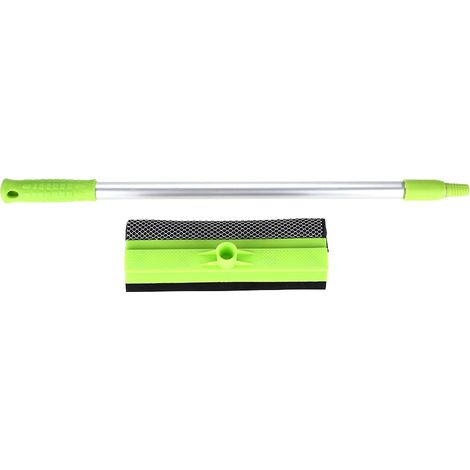 Raclette à vitres pratique avec poignée métallique, extensible, pour le nettoyage des vitres de la maison et de la voiture