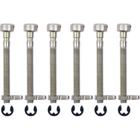 6 Kettennachstellschrauben für Husqvarna Modelle 36, 41, 136, 137, 141, 142, 235, 240. (1/4)