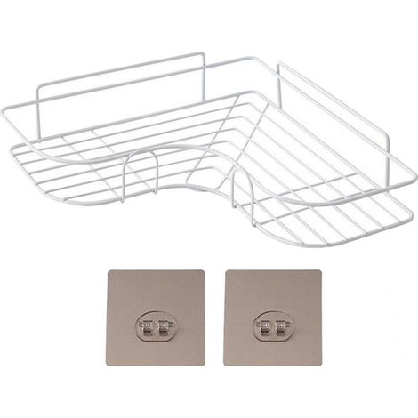 Étagère de rangement triangulaire pour douche, organisateur de salle de bain, noir