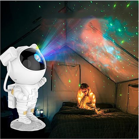 Projecteur de ciel étoilé d'astronaute, veilleuse LED galaxie avec télécommande et minuterie, idéal pour les chambres d'enfants et d'adultes, cadeau parfait pour les fêtes.