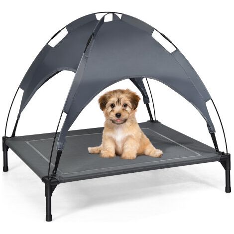 Large Raised Dog Bed Puppy Pet Cot Elevated Tent Removeable Canopy (1/3)