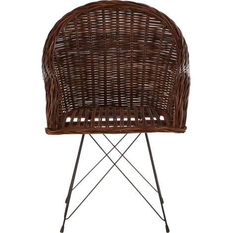 Interiors by Premier Natural Croco Rattan Chair, Easy to Clean Outdoor Chair, Arm & Backrest Rattan Armchair, Eco-friendly Chair (1/5)