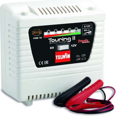 CARICABATTERIA TOURING 11 TELWIN - VOLT 6/12 AH 15-25/30-55 - 1 pezzo