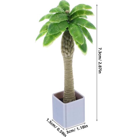 Arbre de Courses Artificiel pour Décoration de Maison, Faux Arbres Miniatures, ACH de Paysage, Jouet de Collection pour Enfants, 10cm