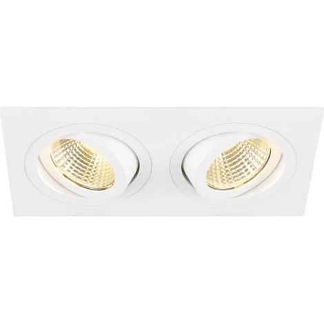 Spot encastrable blanc New Tria 155 2x Led 3000K - 1008513