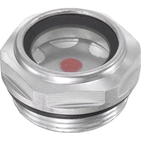 sourcing map Air Compresseur Huile Niveau Jauge Vision Verre M30x1,5mm (1/5)