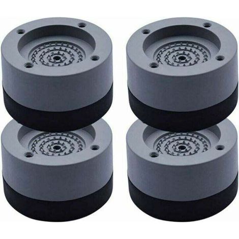 4Pcs Patins Anti Vibration Tampon Anti-vibration Lave Linge Universel Pieds Stabilisateur Piédestal pour Lave-Linge Réfrigérateur (1/5)