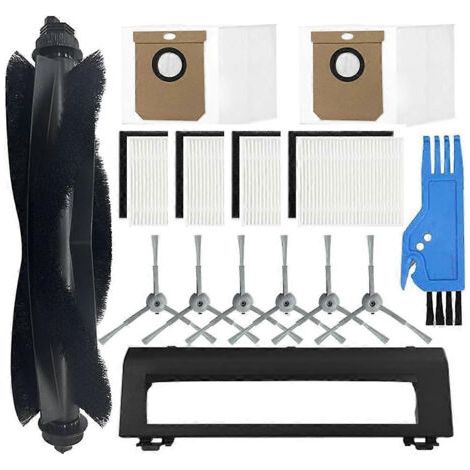 Kit d'accessoires de 15 pièces pour aspirateur robot Eufy Clean L50 / L50 SES / L60 / L60 Hybrid : brosse principale, filtres et sac à poussière.