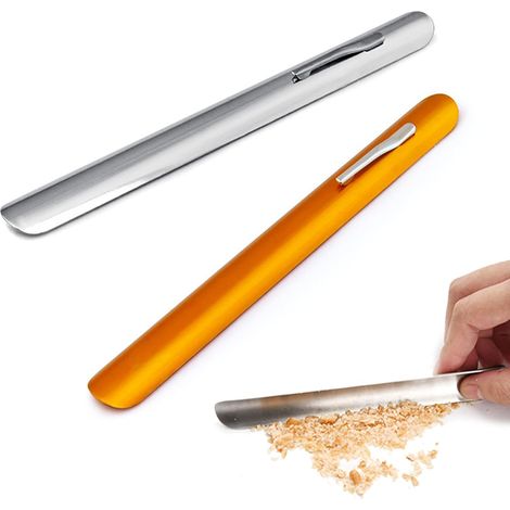 2PCS Ramasse Miettes de Table INOX Courbé - Portable Ramasse Miettes Manuel Courbé - Outil Accessoire de Restaurant pour Nettoyage Facile des Tables et Nappes(Or et Argent) (1/5)