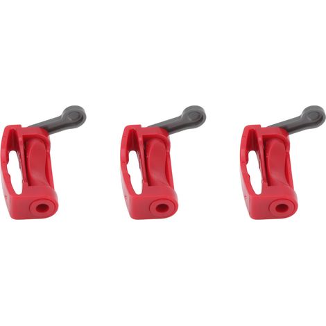 Lot de 3 verrous de gâchette et de bouton marche/arrêt pour aspirateurs V7, V8, V10, V11 et V15 (rouge) (1/5)