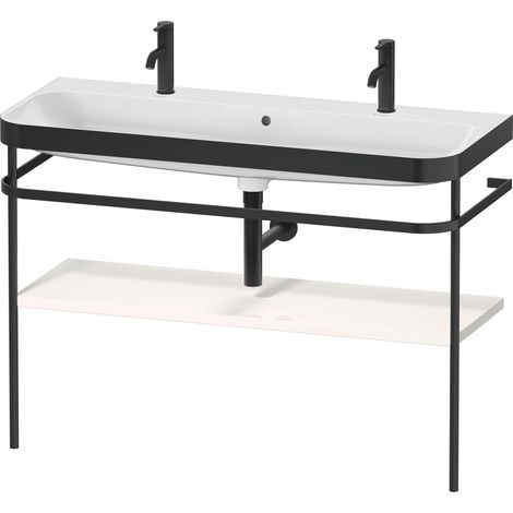 Set Duravit Happy D.2 Plus con soporte metálico, 1175x490mm, 1