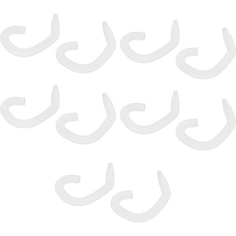 5 Paires de Cache-Oreilles en Silicone Souple, Couvre-Visage Lavable Confortable pour Enfants et Adultes Transparent Blanc (1/5)