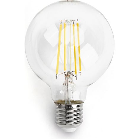Lampadina Led a Filamento E27 G80 a globo 6W Bianco caldo 2700K Aigostar