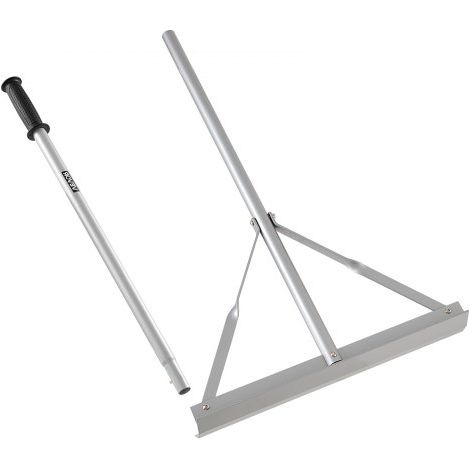 Teerverteiler 508 mm, Teerschieber aus Alu, Splittschieber mit 1510 mm Griff, Asphaltrechen-Werkzeug zum Einebnen von Asphalt und Land, Betonpflasterung, Sandglättung, keine Zähne (1/5)
