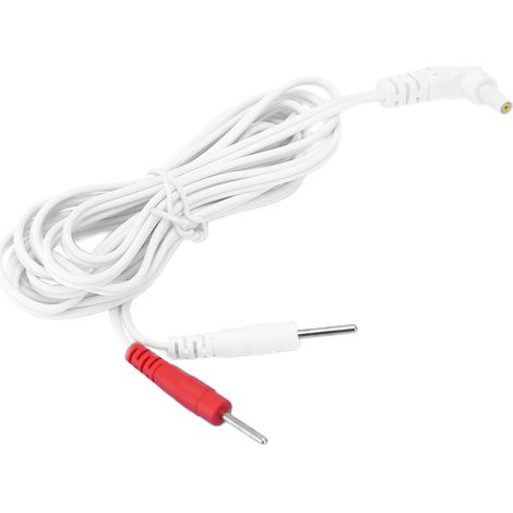 Câble de remplacement pour électrodes de machine de massage portable 2-en-1, fils conducteurs avec connecteurs, lot de câbles de liaison, accessoires de thérapie. (1/5)
