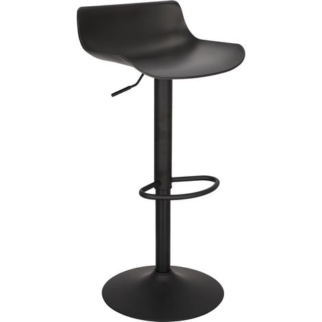 VERSTELLBARER BARHOCKER Bar One Simplet mattschwarz