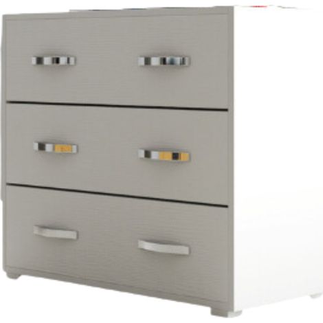 Cassettiera cameretta bianco frassinato con 3 cassetti (1/3)