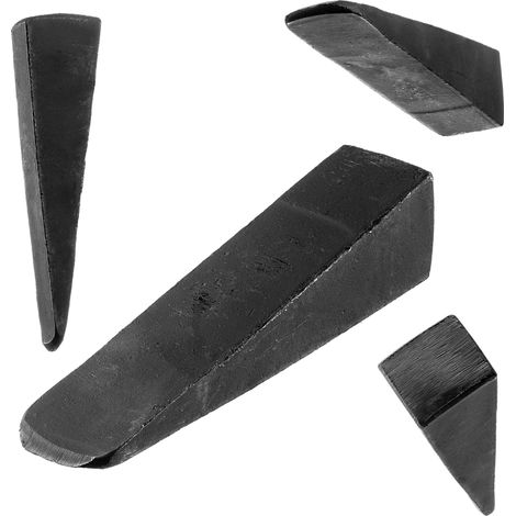 KADAX Holzspaltkeil aus Stahl, Spaltkeil, Manueller Keil, 16.5x4cm, 1 kg
