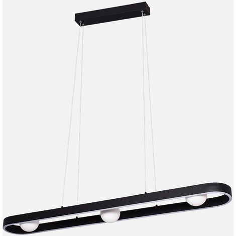 Colgante Fermoselle 26w+9w 4000k Negro Regx107,5x15cm 2975lm