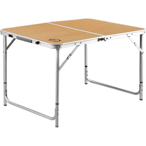 Table de camping pliable 6 places - O'Camp - Forme valise - Dimensions : 120 x 70 x 60 cm (1/4)