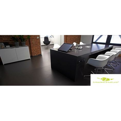 Revêtement de Sol PVC / Tapis d’intérieur / Sol Vinyle antidérapant / Grand choix de dimensions - 1 x 2m - Anthracite. (1/4)