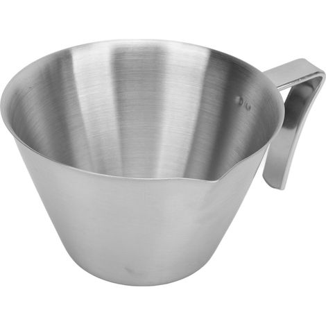 Professioneller Kaffeemessbecher aus Edelstahl 304 mit Griff für Küche, Café und Zuhause (1/5)