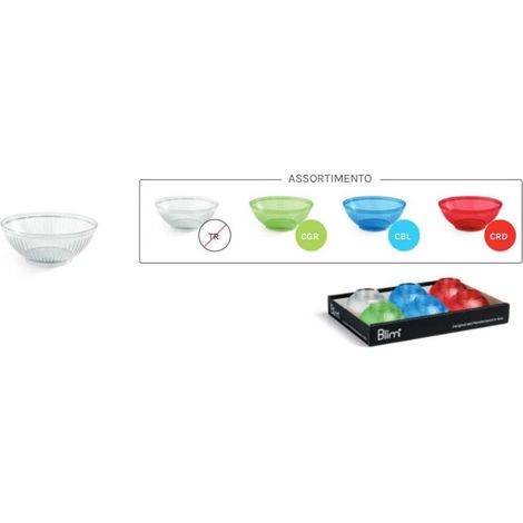 1 Pezzo Coppetta Ciotolina in Plastica My Home 10 cm 4 Colori (1/2)