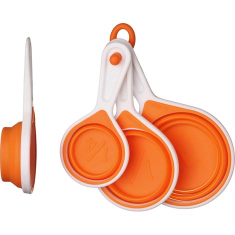 Premier Housewares Zing Orange Silicone Measuring Cups (1/4)