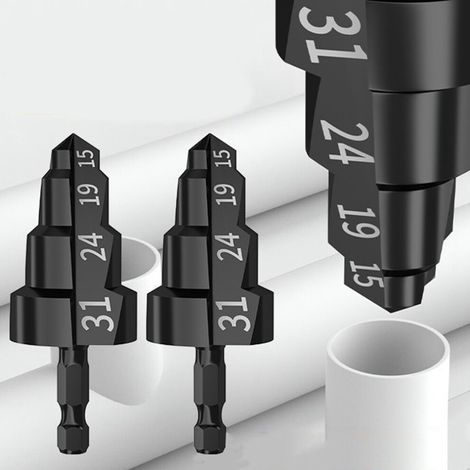 Adecuado para brocas de escariado y reparación de tuberías de PPR, brocas de elevación de PPR de 15-19-24-31 mm, adecuadas para herramientas manuales de elevación de tuberías de PPR.