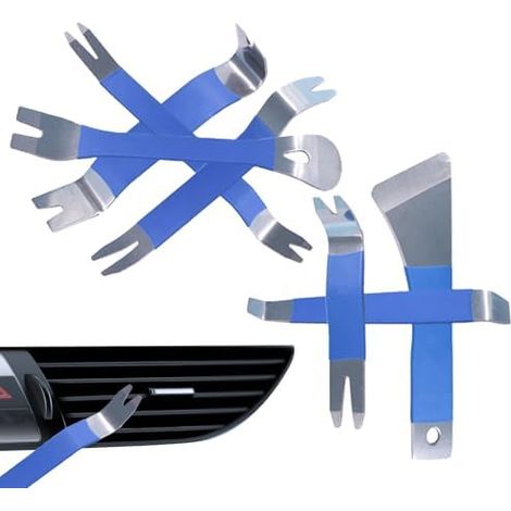 Outil de démontage garnitures voiture, kit d'outils garniture réparation ergonomique pour clips, intérieur automobile, mécanicien, fenêtre véhicule - (1/5)