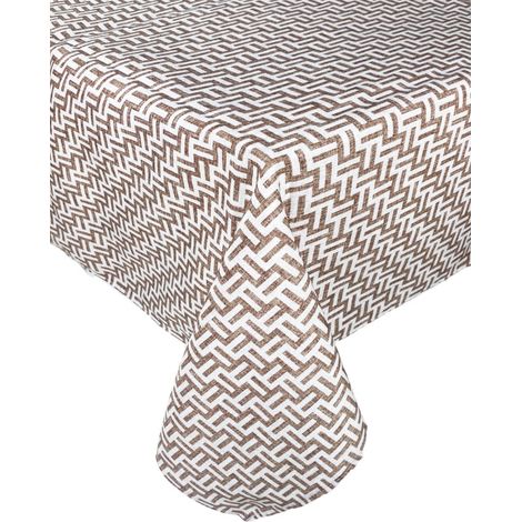 NAPPE ANTITACHES RÉSINE TORINO Mode beige Cm.140x300 x18 personnes