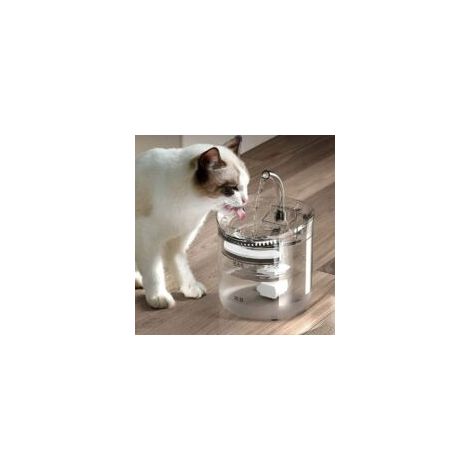 Distributeur d'eau pour animaux de compagnie filtre de circulation automatique distributeur d'eau pour chat distributeur d'eau intelligent pour animaux de compagnie chaton d'eau qui coule- - Crezuo