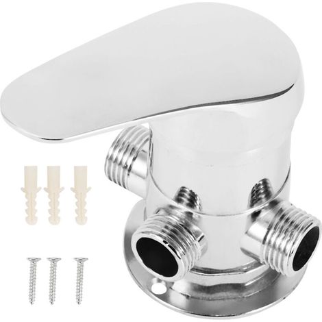 3-way G1/2 inch bathroom angle valve, for shower head, water separator, shower diverter switching valve (1/5)