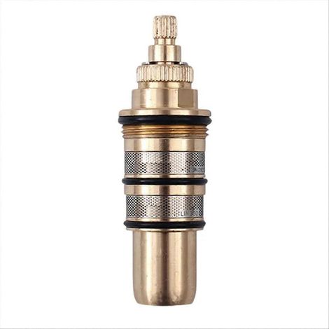 Noyau de vanne thermostatique en laiton pour barre de douche, contrôle de température 20-50 degrés Celsius (1/5)
