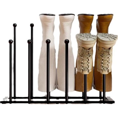 Étagère à Chaussures Sur Pied – Rangement à Chaussures en Métal Pour 6 Paires de Bottes (1/5)