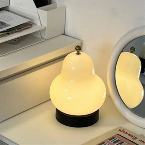 Lampe de Bureau crème Vent Poire Lampe de Bureau de Chambre lit,décoration d'ambiance Élégantes