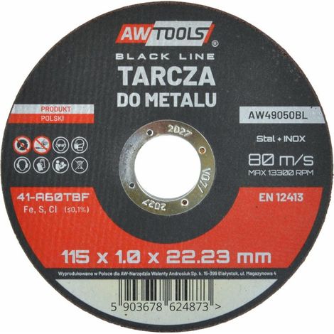 Awtools Metallscheibe 1151,0 mm schwarze Schnur