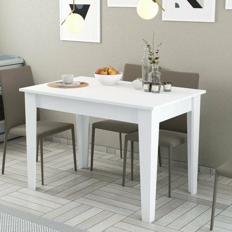 Mesa Fija Eupilio, 4 Asientos, 72x110x75h cm Blanco (1/4)
