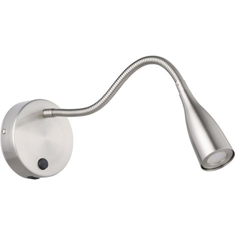 Applique Moderna Olivandino 1 Acciaio Grigio Led 3,8W 320Lm Ip20 (1/2)