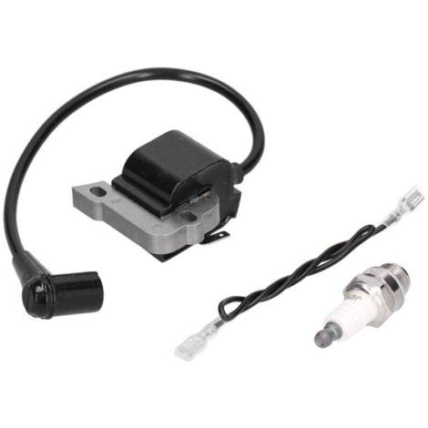 Bobine D'allumage avec Bougie pour Tronçonneuse Compatible Modèles 450 455 525 535 490 590