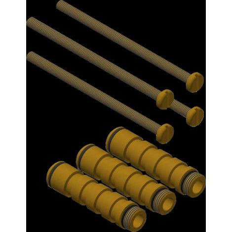 Ensemble de rallonge KWC, F3, bras de douche hydraulique avec mélangeur, 30 mm (1/2)