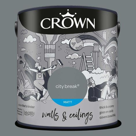 CROWN WALLS AND CEILINGS MATT CITY BREAK 2.5L